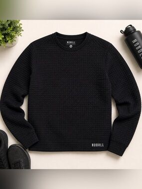 NOBULL Men’s Quilted Crew Pullover Sweatshirt